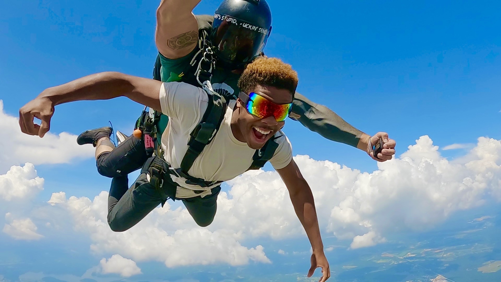 Skydiving action shot 3